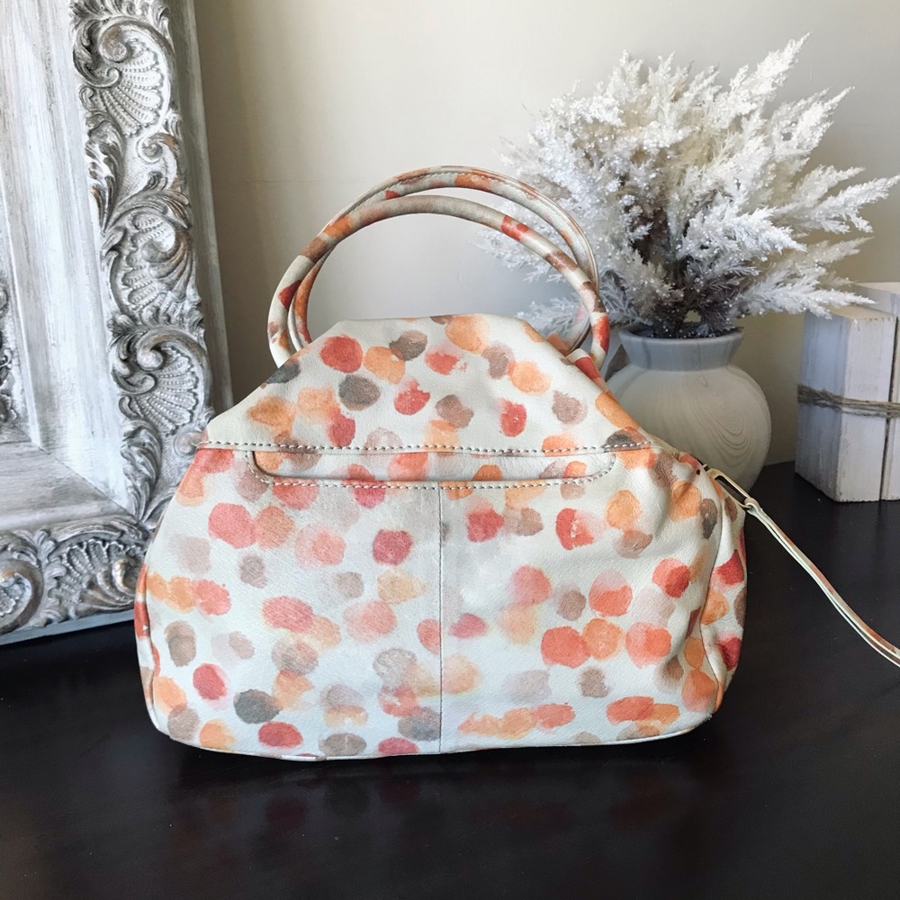 HOBO Darling Small Leather Satchel Crossbody, Dotted Shimmer - Picture 11 of 16